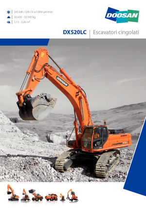Bageri gusjeničari Doosan DX 520 LC