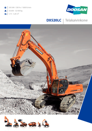 Bageri gusjeničari Doosan DX 520 LC