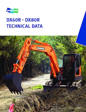 Bageri gusjeničari Doosan DX 80 R