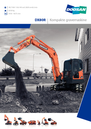 Bageri gusjeničari Doosan DX 80 R
