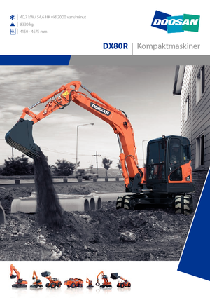 Bageri gusjeničari Doosan DX 80 R