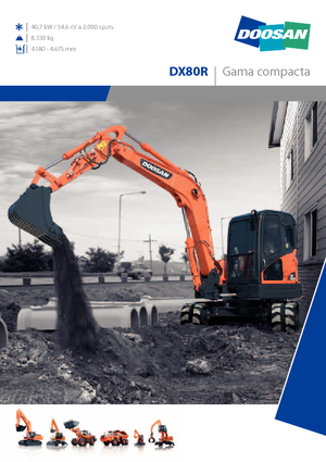 Bageri gusjeničari Doosan DX 80 R