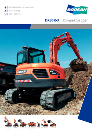 Bageri gusjeničari Doosan DX 85 R 3