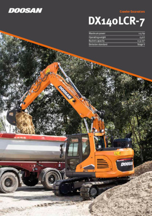 Bageri gusjeničari Doosan DX140LCR-7