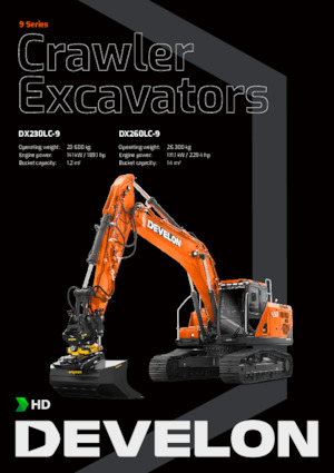 Bageri gusjeničari Develon DX260LC-9