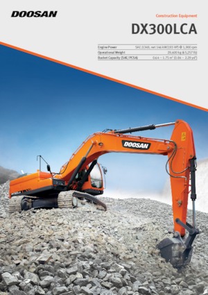 Električni rovokopač gusjeničar Doosan DX300LCA