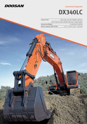 Bageri gusjeničari Doosan DX340LC
