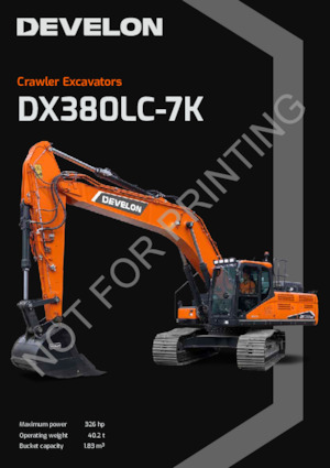 Bageri gusjeničari Develon DX380LC-7K 