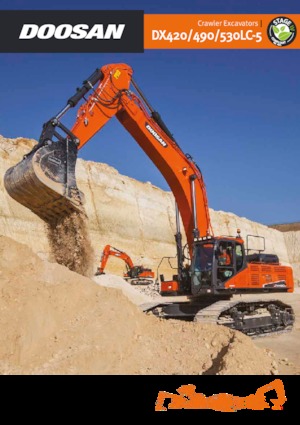 Bageri gusjeničari Doosan DX490NLC-5