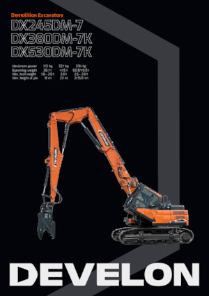 Bageri gusjeničari Develon DX530DM-7