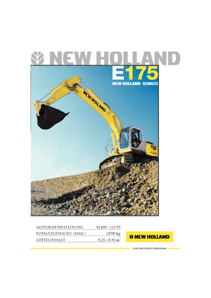 Bageri gusjeničari New Holland E 175