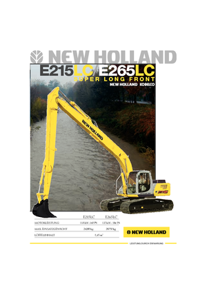 Bageri gusjeničari New Holland E 265 LC