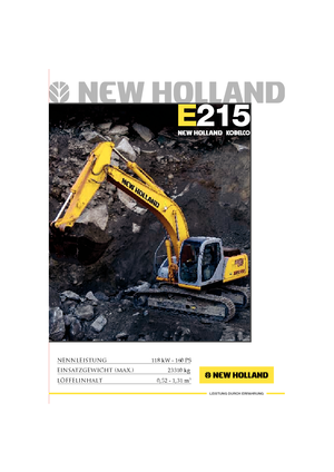 Bageri gusjeničari New Holland E 215