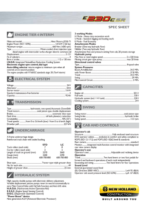 Bageri gusjeničari New Holland E230C SR