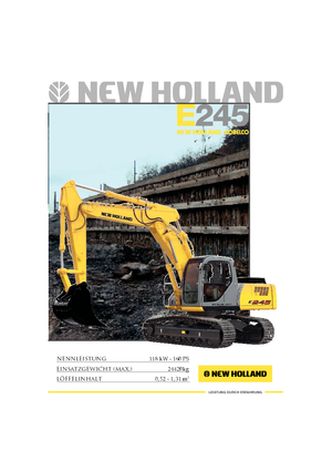 Bageri gusjeničari New Holland E 245