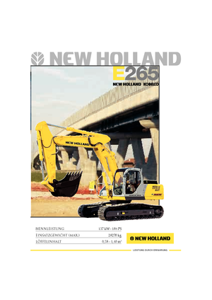 Bageri gusjeničari New Holland E 265