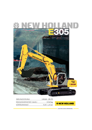Bageri gusjeničari New Holland E 305