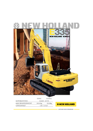 Bageri gusjeničari New Holland E 335