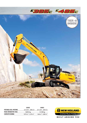 Bageri gusjeničari New Holland E385C LC