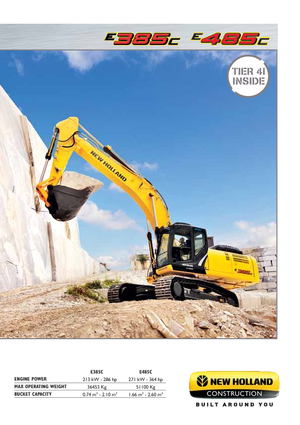 Bageri gusjeničari New Holland E385C LC