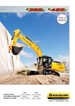 Bageri gusjeničari New Holland E385C LC