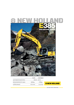 Bageri gusjeničari New Holland E 385