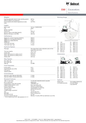 Bageri gusjeničari Bobcat E 60