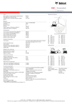Bageri gusjeničari Bobcat E 60