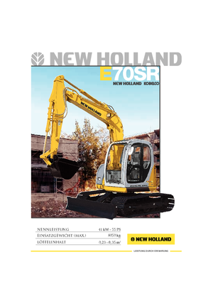 Bageri gusjeničari New Holland E 70 SR