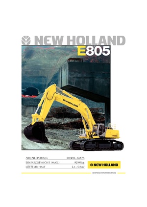 Bageri gusjeničari New Holland E 805