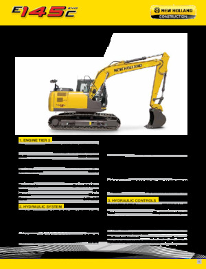 Bageri gusjeničari New Holland E145C EVO