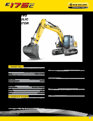 Bageri gusjeničari New Holland E175C EVO