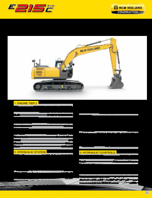 Bageri gusjeničari New Holland E215C EVO