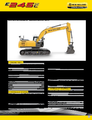 Bageri gusjeničari New Holland E245C EVO