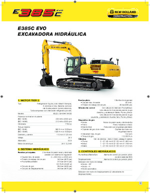 Bageri gusjeničari New Holland E385C EVO