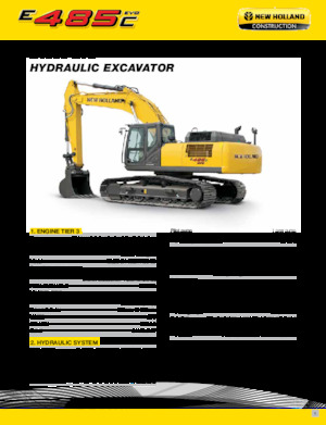 Bageri gusjeničari New Holland E485C EVO