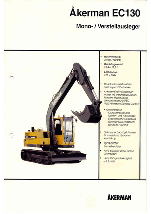 Bageri gusjeničari Akerman-Volvo EC 130