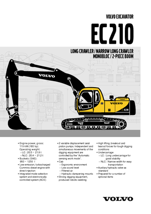 Bageri gusjeničari Volvo EC210LC