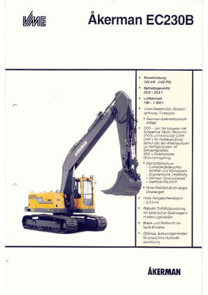 Bageri gusjeničari Akerman-Volvo EC 230 B