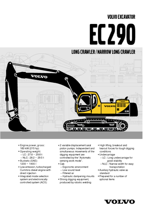 Bageri gusjeničari Volvo EC290LC