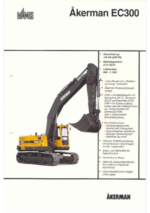 Bageri gusjeničari Akerman-Volvo EC 300