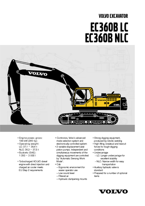 Bageri gusjeničari Volvo EC360BLC