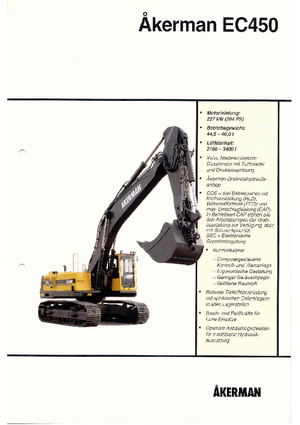 Bageri gusjeničari Akerman-Volvo EC 450