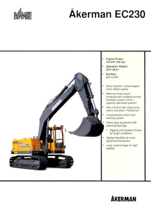 Bageri gusjeničari Akerman-Volvo EC230