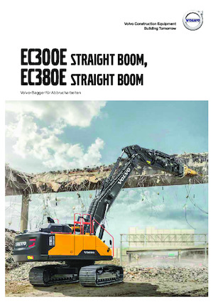 Bageri gusjeničari Volvo EC300EN Straight boom