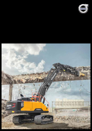Bageri gusjeničari Volvo EC380ENL Straight boom