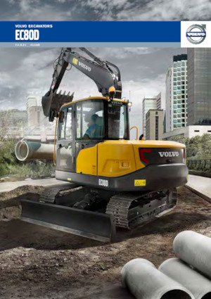 Bageri gusjeničari Volvo EC80D