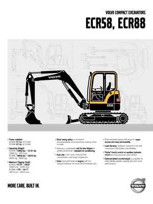 Bageri gusjeničari Volvo ECR88