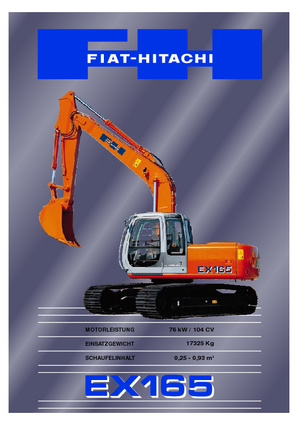 Bageri gusjeničari Fiat-Hitachi EX 165