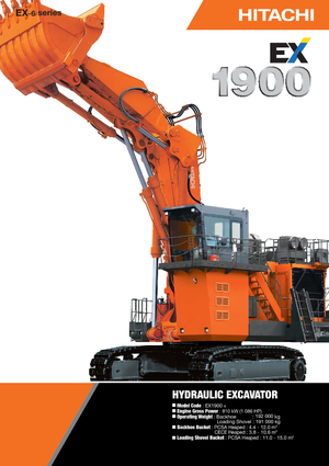 Bageri gusjeničari Hitachi EX 1900-6
